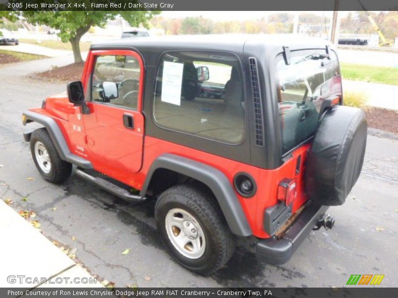 Flame Red / Dark Slate Gray 2005 Jeep Wrangler X 4x4