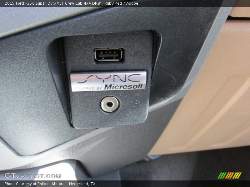 Ruby Red / Adobe 2015 Ford F350 Super Duty XLT Crew Cab 4x4 DRW