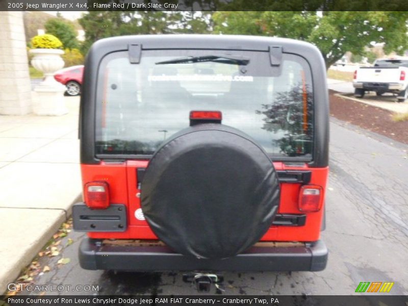 Flame Red / Dark Slate Gray 2005 Jeep Wrangler X 4x4