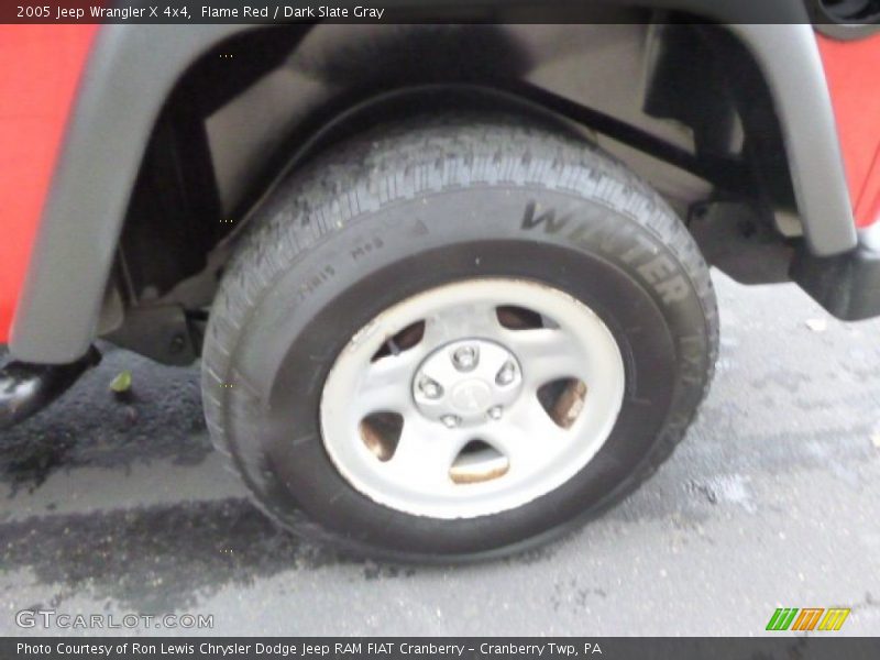 Flame Red / Dark Slate Gray 2005 Jeep Wrangler X 4x4