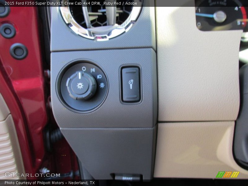 Ruby Red / Adobe 2015 Ford F350 Super Duty XLT Crew Cab 4x4 DRW