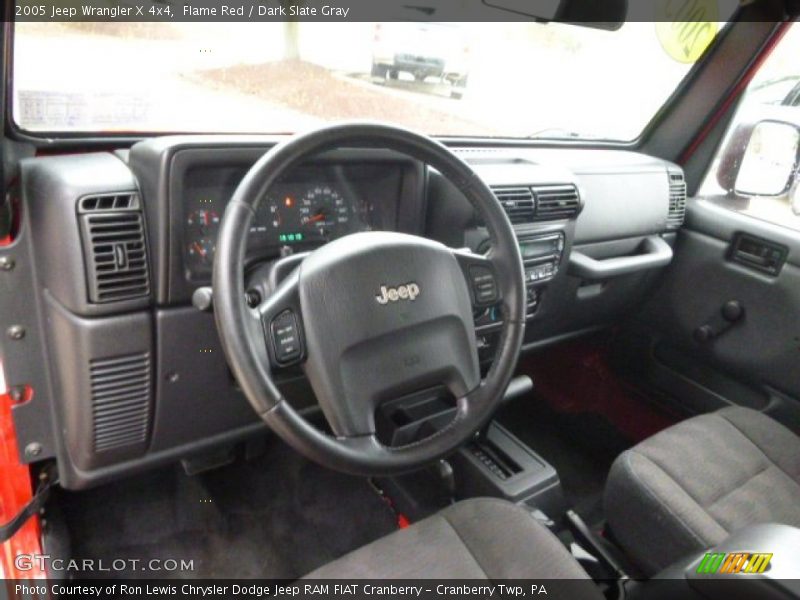Flame Red / Dark Slate Gray 2005 Jeep Wrangler X 4x4