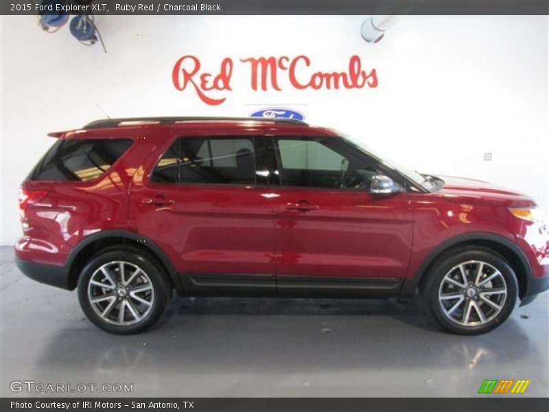 Ruby Red / Charcoal Black 2015 Ford Explorer XLT