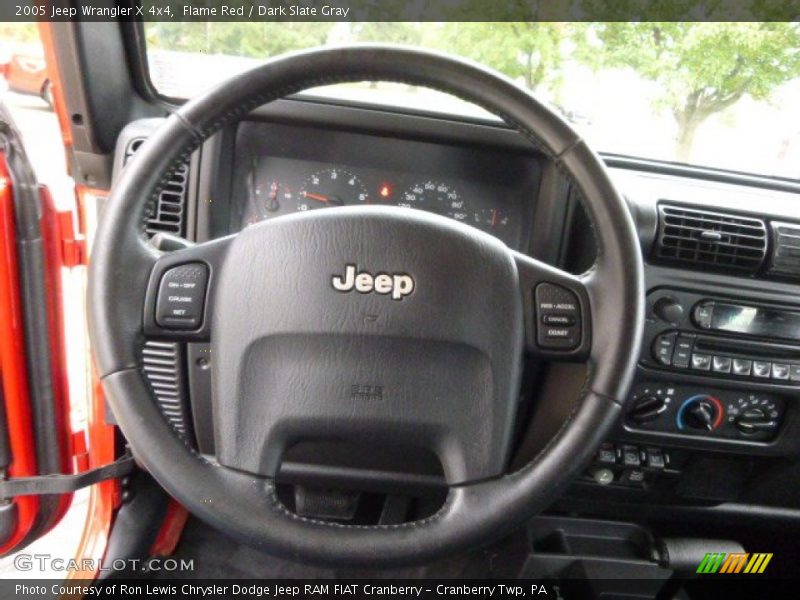 Flame Red / Dark Slate Gray 2005 Jeep Wrangler X 4x4
