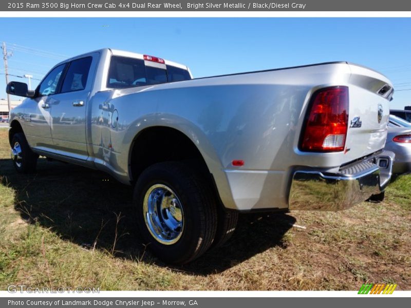  2015 3500 Big Horn Crew Cab 4x4 Dual Rear Wheel Bright Silver Metallic