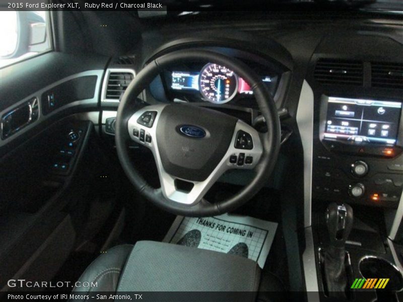 Ruby Red / Charcoal Black 2015 Ford Explorer XLT