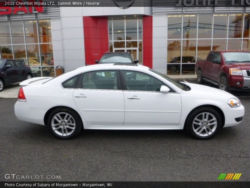 Summit White / Neutral 2012 Chevrolet Impala LTZ