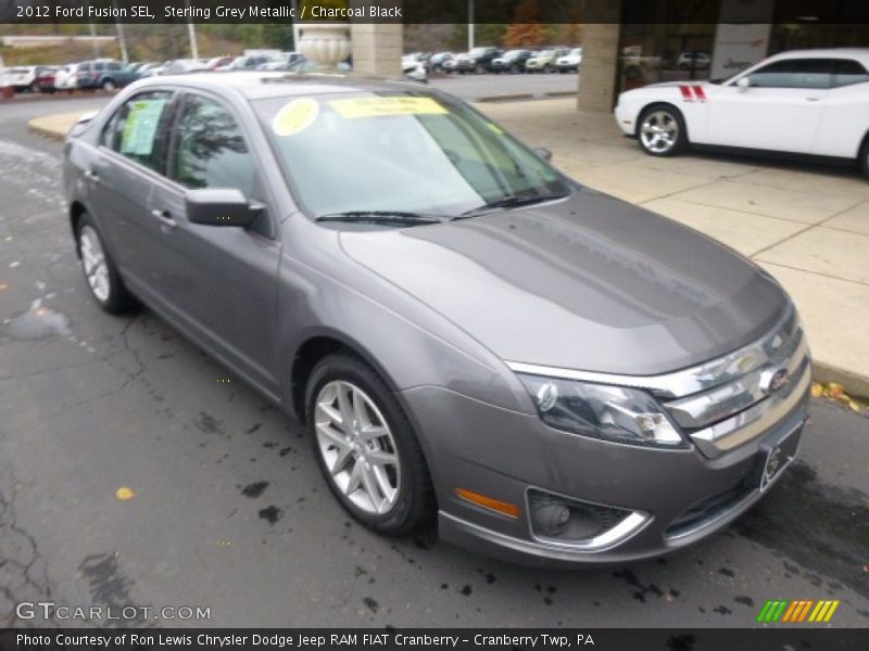 Sterling Grey Metallic / Charcoal Black 2012 Ford Fusion SEL