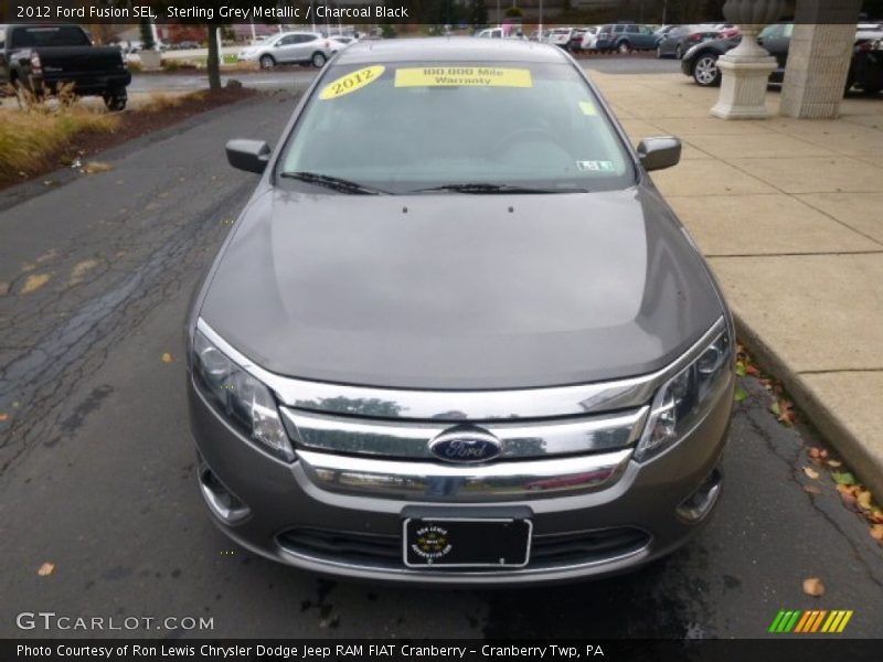 Sterling Grey Metallic / Charcoal Black 2012 Ford Fusion SEL