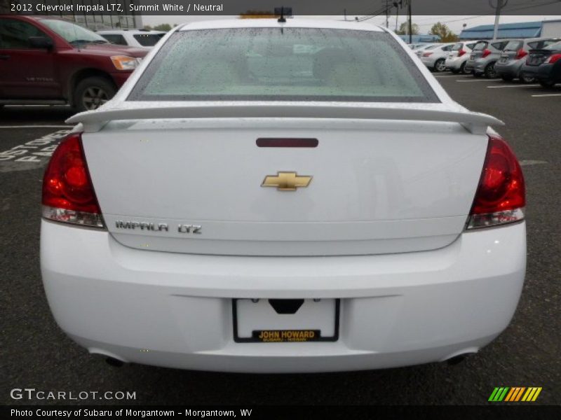 Summit White / Neutral 2012 Chevrolet Impala LTZ