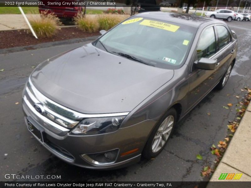 Sterling Grey Metallic / Charcoal Black 2012 Ford Fusion SEL