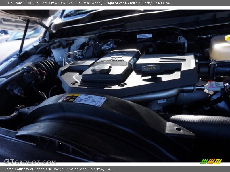 Bright Silver Metallic / Black/Diesel Gray 2015 Ram 3500 Big Horn Crew Cab 4x4 Dual Rear Wheel