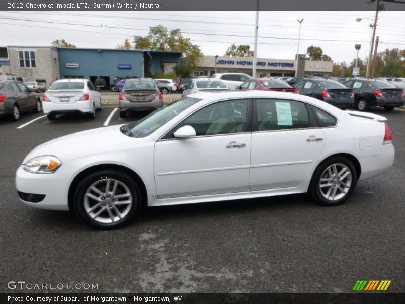 Summit White / Neutral 2012 Chevrolet Impala LTZ
