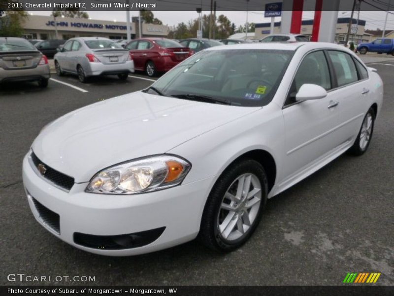Summit White / Neutral 2012 Chevrolet Impala LTZ