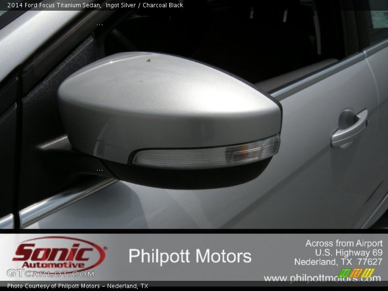 Ingot Silver / Charcoal Black 2014 Ford Focus Titanium Sedan
