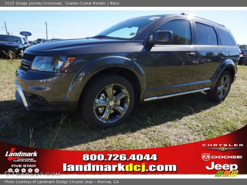 Granite Crystal Metallic / Black 2015 Dodge Journey Crossroad