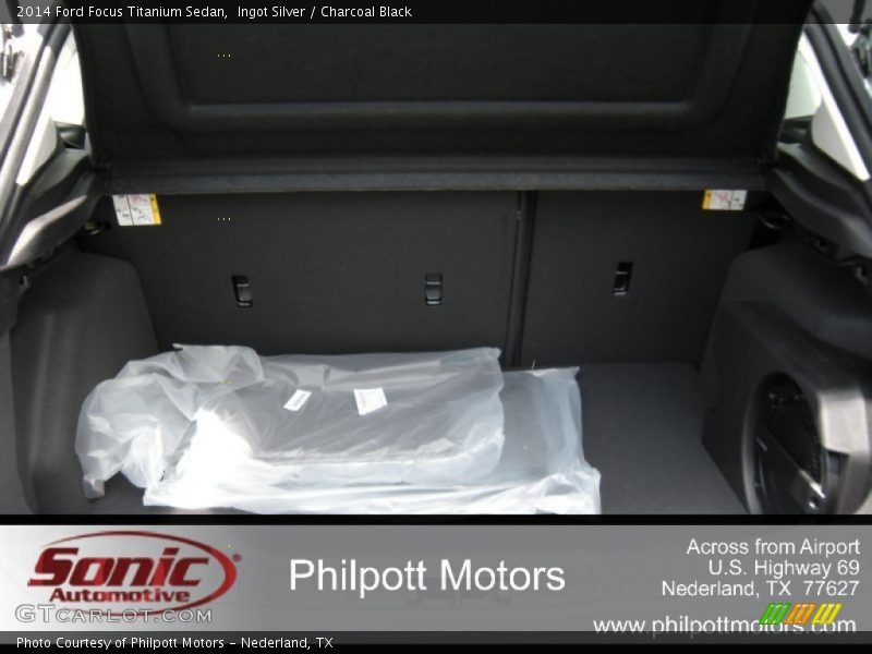 Ingot Silver / Charcoal Black 2014 Ford Focus Titanium Sedan