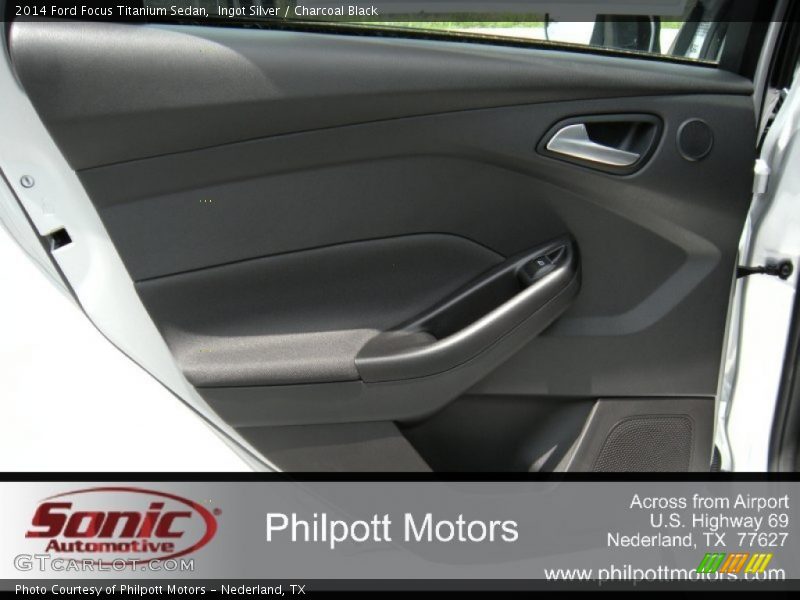 Ingot Silver / Charcoal Black 2014 Ford Focus Titanium Sedan