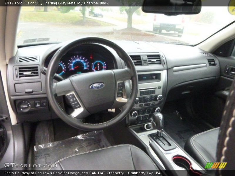 Sterling Grey Metallic / Charcoal Black 2012 Ford Fusion SEL