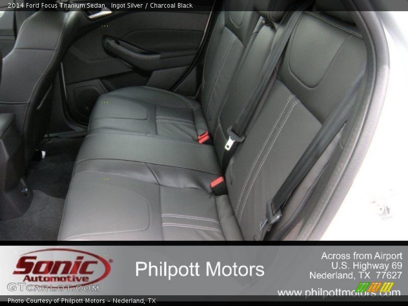 Ingot Silver / Charcoal Black 2014 Ford Focus Titanium Sedan