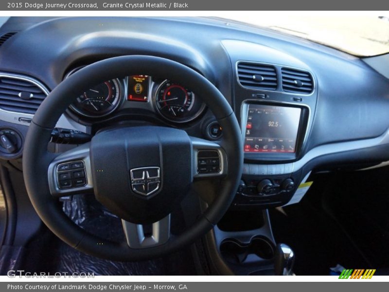 Granite Crystal Metallic / Black 2015 Dodge Journey Crossroad