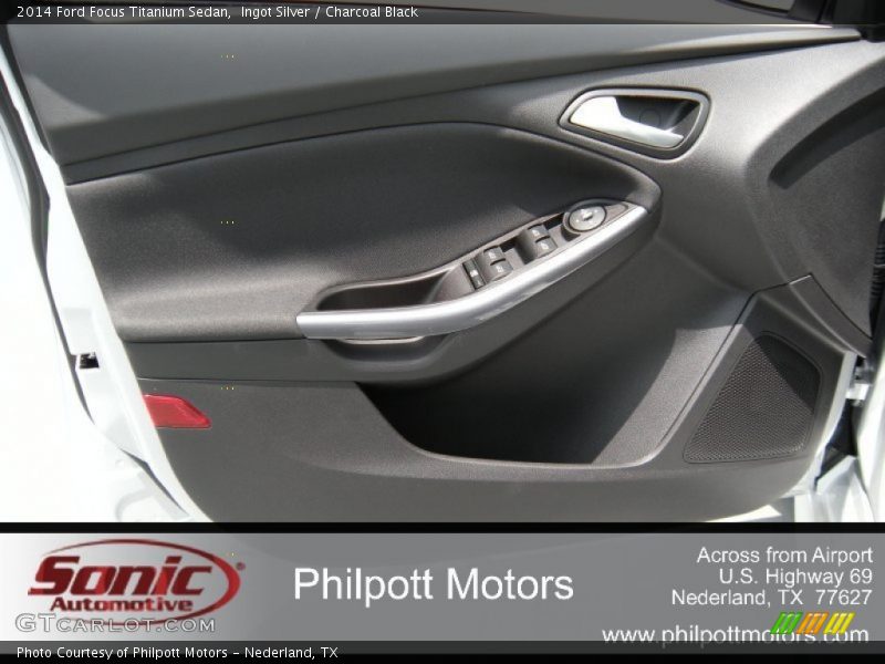Ingot Silver / Charcoal Black 2014 Ford Focus Titanium Sedan