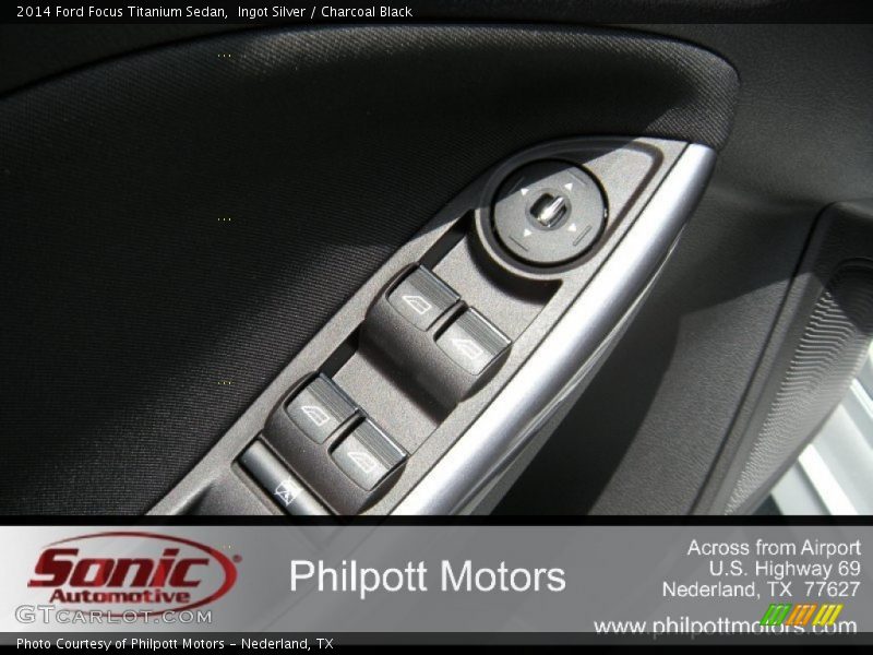 Ingot Silver / Charcoal Black 2014 Ford Focus Titanium Sedan