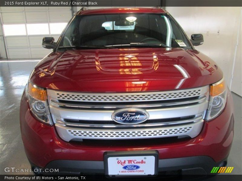 Ruby Red / Charcoal Black 2015 Ford Explorer XLT