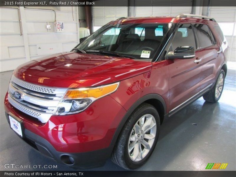 Ruby Red / Charcoal Black 2015 Ford Explorer XLT