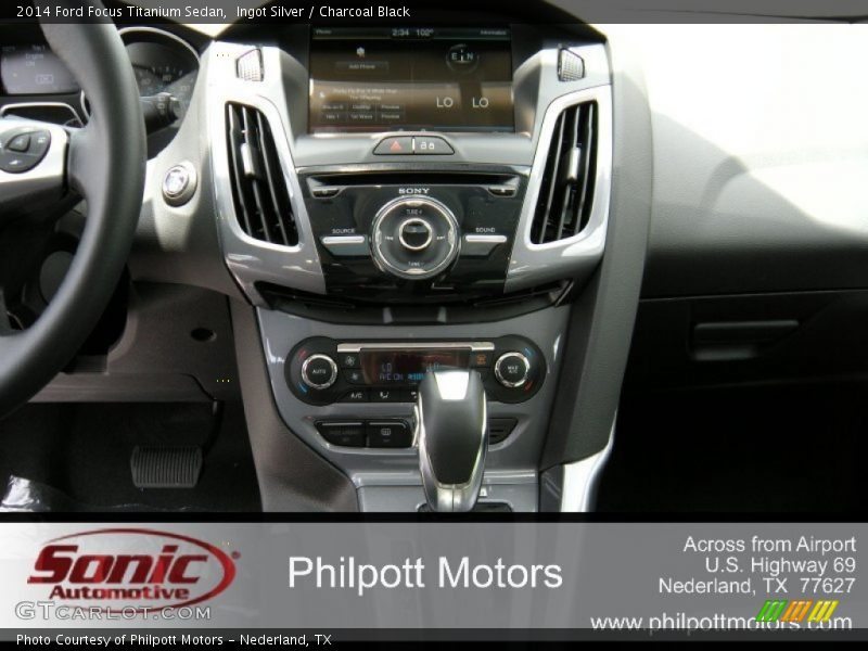 Ingot Silver / Charcoal Black 2014 Ford Focus Titanium Sedan