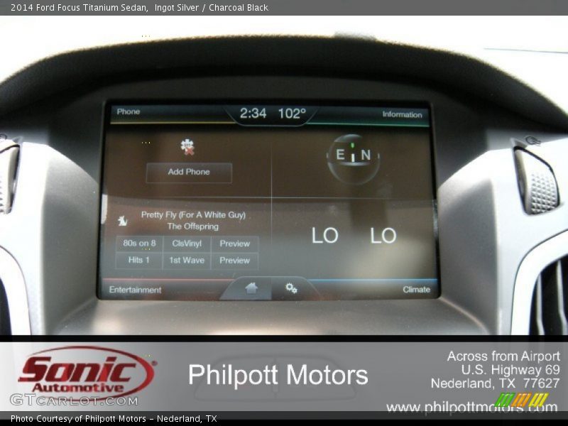 Ingot Silver / Charcoal Black 2014 Ford Focus Titanium Sedan