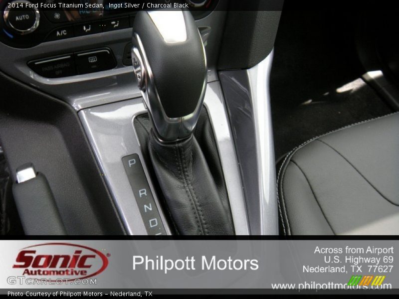 Ingot Silver / Charcoal Black 2014 Ford Focus Titanium Sedan