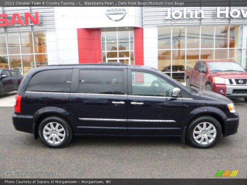 Blackberry Pearl / Dark Frost Beige/Medium Frost Beige 2011 Chrysler Town & Country Touring - L
