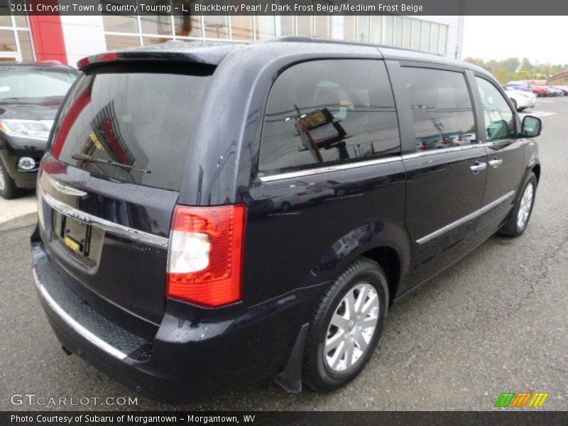 Blackberry Pearl / Dark Frost Beige/Medium Frost Beige 2011 Chrysler Town & Country Touring - L