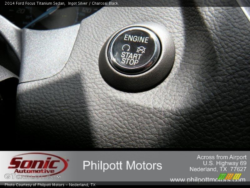 Ingot Silver / Charcoal Black 2014 Ford Focus Titanium Sedan