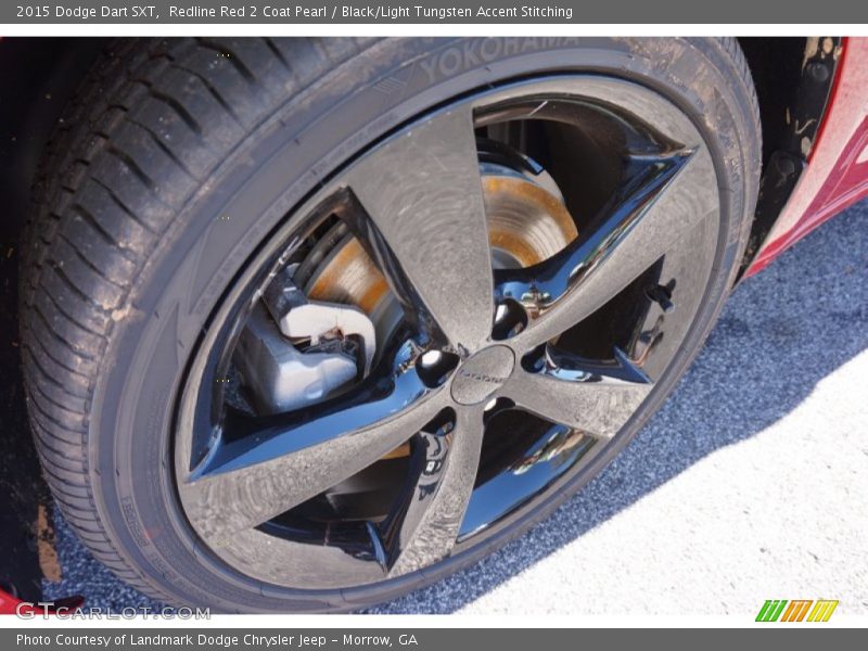Redline Red 2 Coat Pearl / Black/Light Tungsten Accent Stitching 2015 Dodge Dart SXT