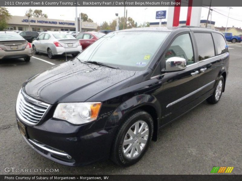 Blackberry Pearl / Dark Frost Beige/Medium Frost Beige 2011 Chrysler Town & Country Touring - L