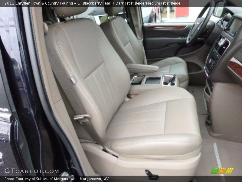 Blackberry Pearl / Dark Frost Beige/Medium Frost Beige 2011 Chrysler Town & Country Touring - L