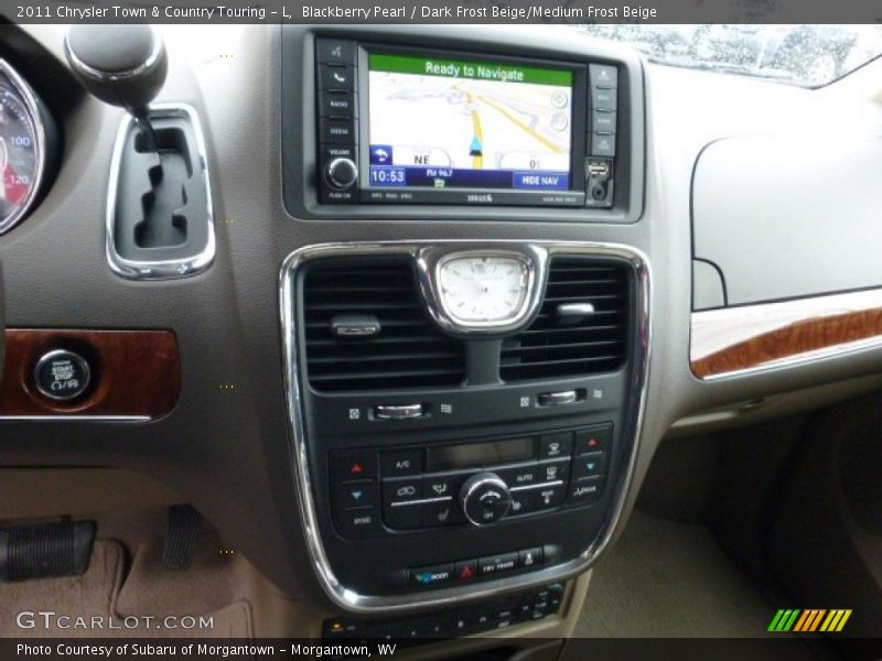 Blackberry Pearl / Dark Frost Beige/Medium Frost Beige 2011 Chrysler Town & Country Touring - L