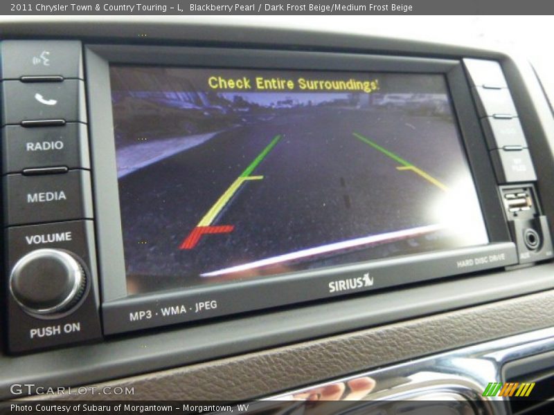 Blackberry Pearl / Dark Frost Beige/Medium Frost Beige 2011 Chrysler Town & Country Touring - L