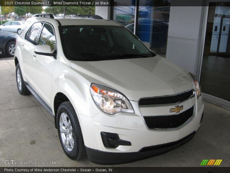 White Diamond Tricoat / Jet Black 2015 Chevrolet Equinox LT