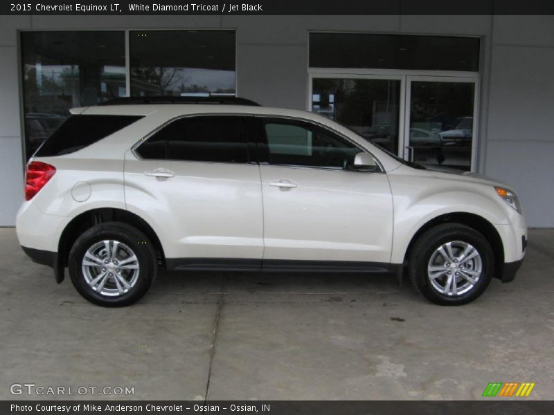 White Diamond Tricoat / Jet Black 2015 Chevrolet Equinox LT