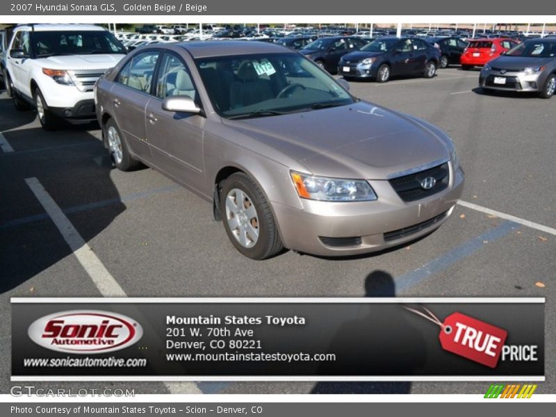 Golden Beige / Beige 2007 Hyundai Sonata GLS