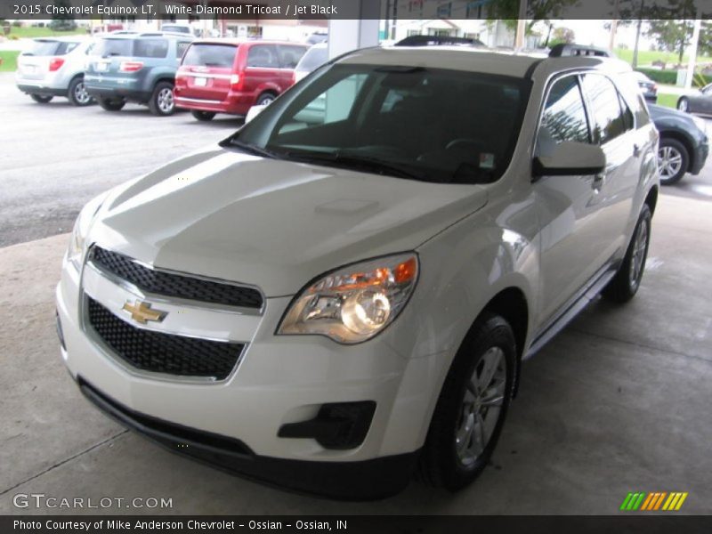 White Diamond Tricoat / Jet Black 2015 Chevrolet Equinox LT