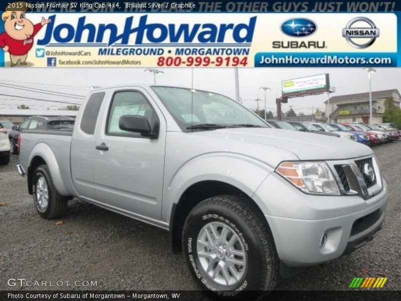 Brilliant Silver / Graphite 2015 Nissan Frontier SV King Cab 4x4