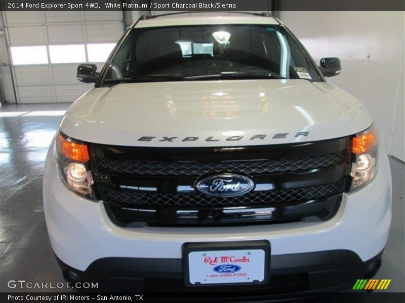 White Platinum / Sport Charcoal Black/Sienna 2014 Ford Explorer Sport 4WD