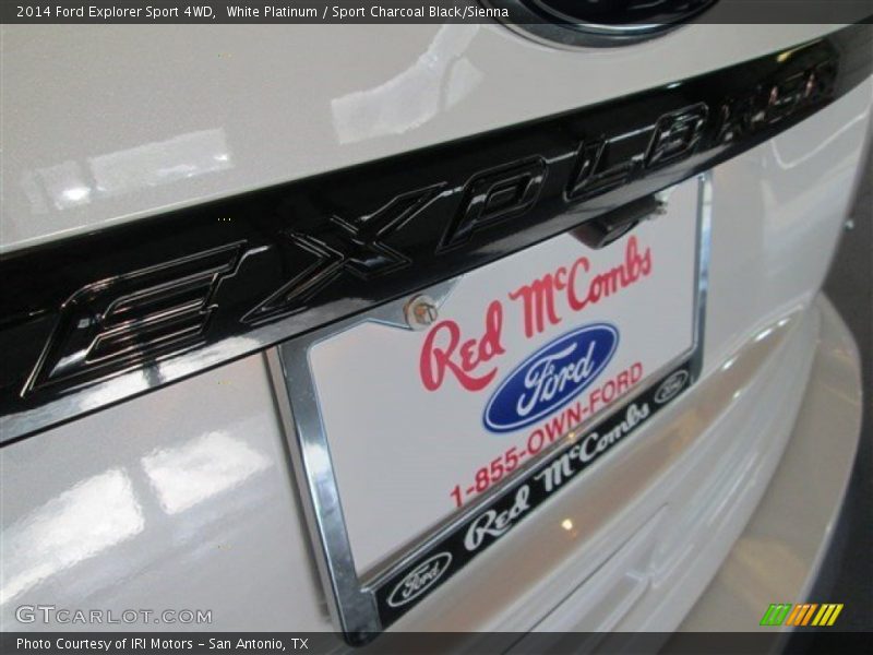White Platinum / Sport Charcoal Black/Sienna 2014 Ford Explorer Sport 4WD