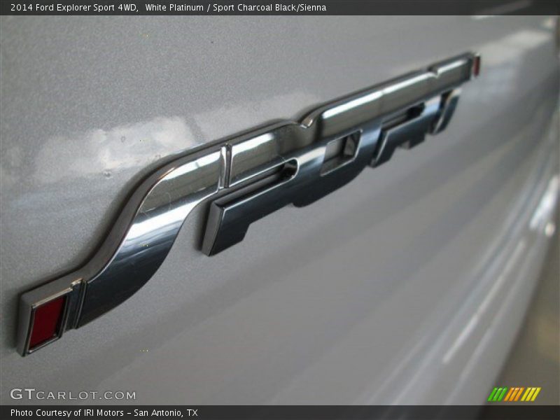 White Platinum / Sport Charcoal Black/Sienna 2014 Ford Explorer Sport 4WD