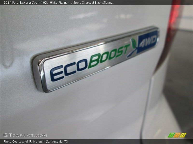 White Platinum / Sport Charcoal Black/Sienna 2014 Ford Explorer Sport 4WD