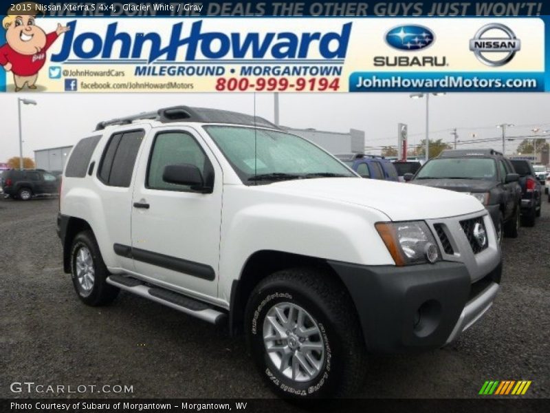 Glacier White / Gray 2015 Nissan Xterra S 4x4
